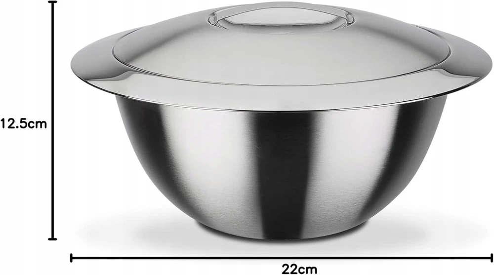 Izoliuotas salotų dubuo - GSW - DIZAINAS - 22 cm - Nerūdijantis plienas - Dviguba siena