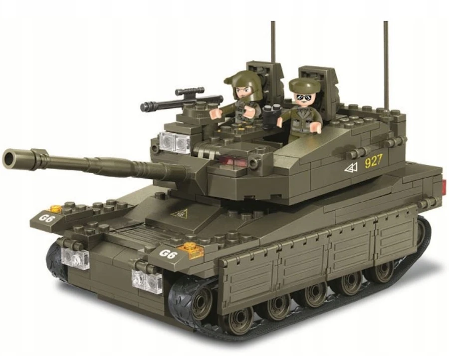 Izraelio Mercava tankas 5 figūrų 344 vnt. Sluban Army Military B0305 blokai
