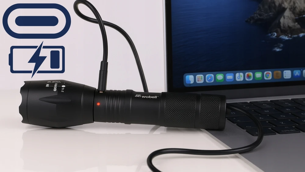 Jack Mors Taktinis žibintuvėlis atsparus vandeniui Cree Zoom XML T6