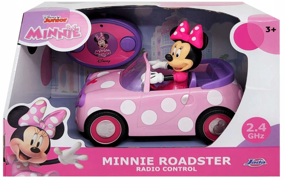 Jada Toys Nuotoliniu būdu valdomas automobils Dinsey Minnie Mouse, rožinis