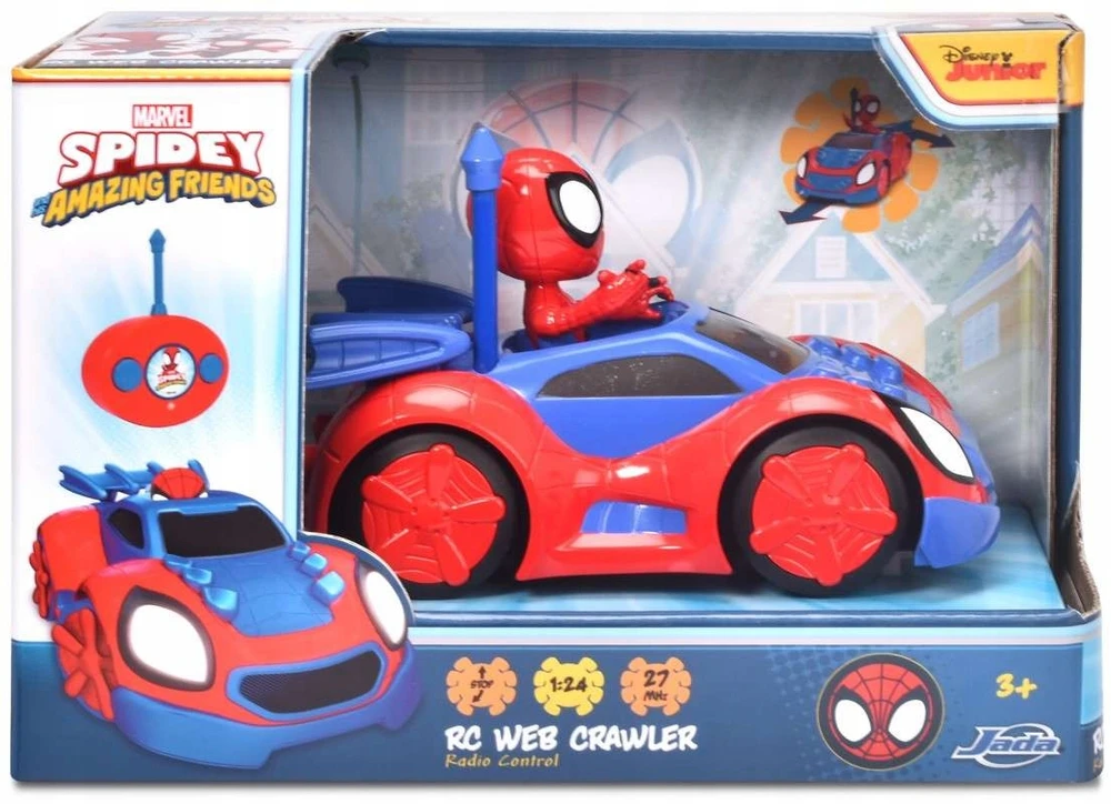 Dickie „Disney Marvel Spidey Car RC Cabriolet Roadster“ nuotolinio valdymo valdymas