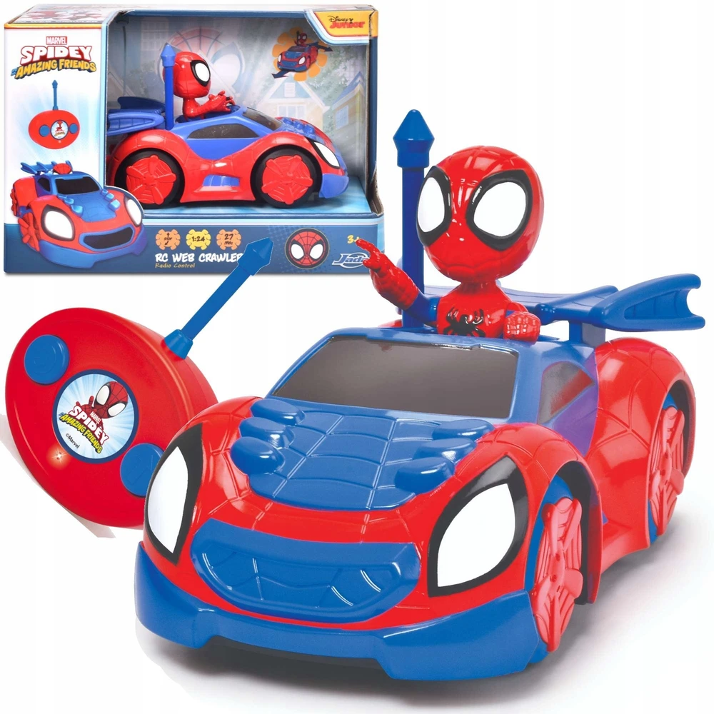 Dickie „Disney Marvel Spidey Car RC Cabriolet Roadster“ nuotolinio valdymo valdymas