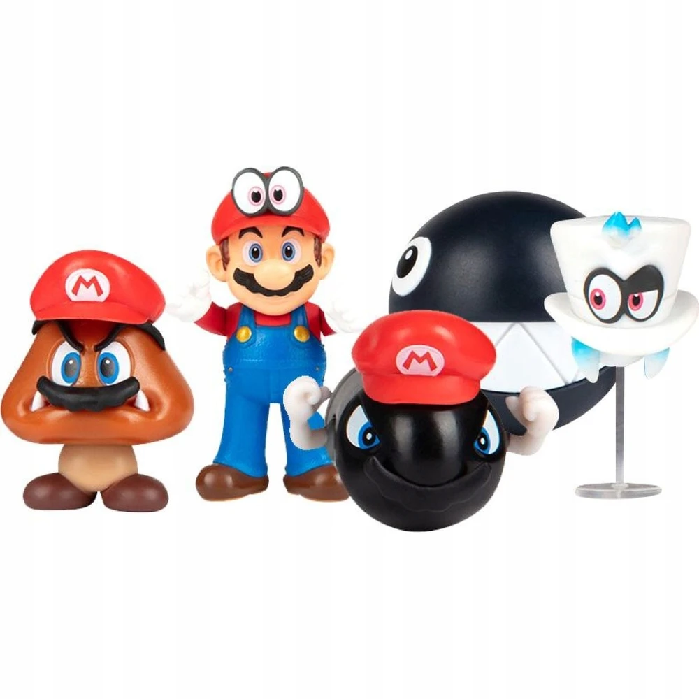 Jakks Pacific Super Mario Odyssey figūrėlių rinkinys 5 vnt. 6 cm Mario Bros | Nauja