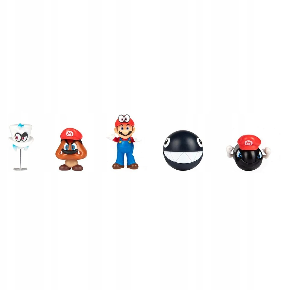 Jakks Pacific Super Mario Odyssey figūrėlių rinkinys 5 vnt. 6 cm Mario Bros | Nauja