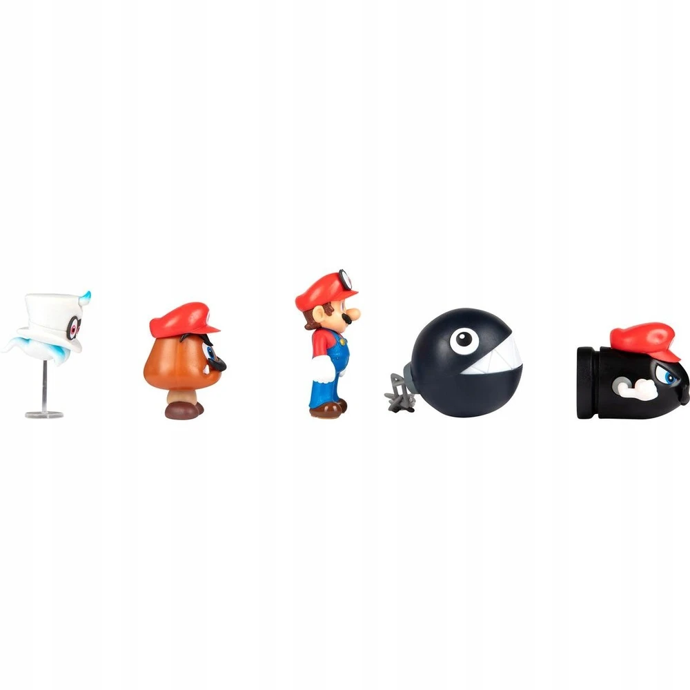 Jakks Pacific Super Mario Odyssey figūrėlių rinkinys 5 vnt. 6 cm Mario Bros | Nauja