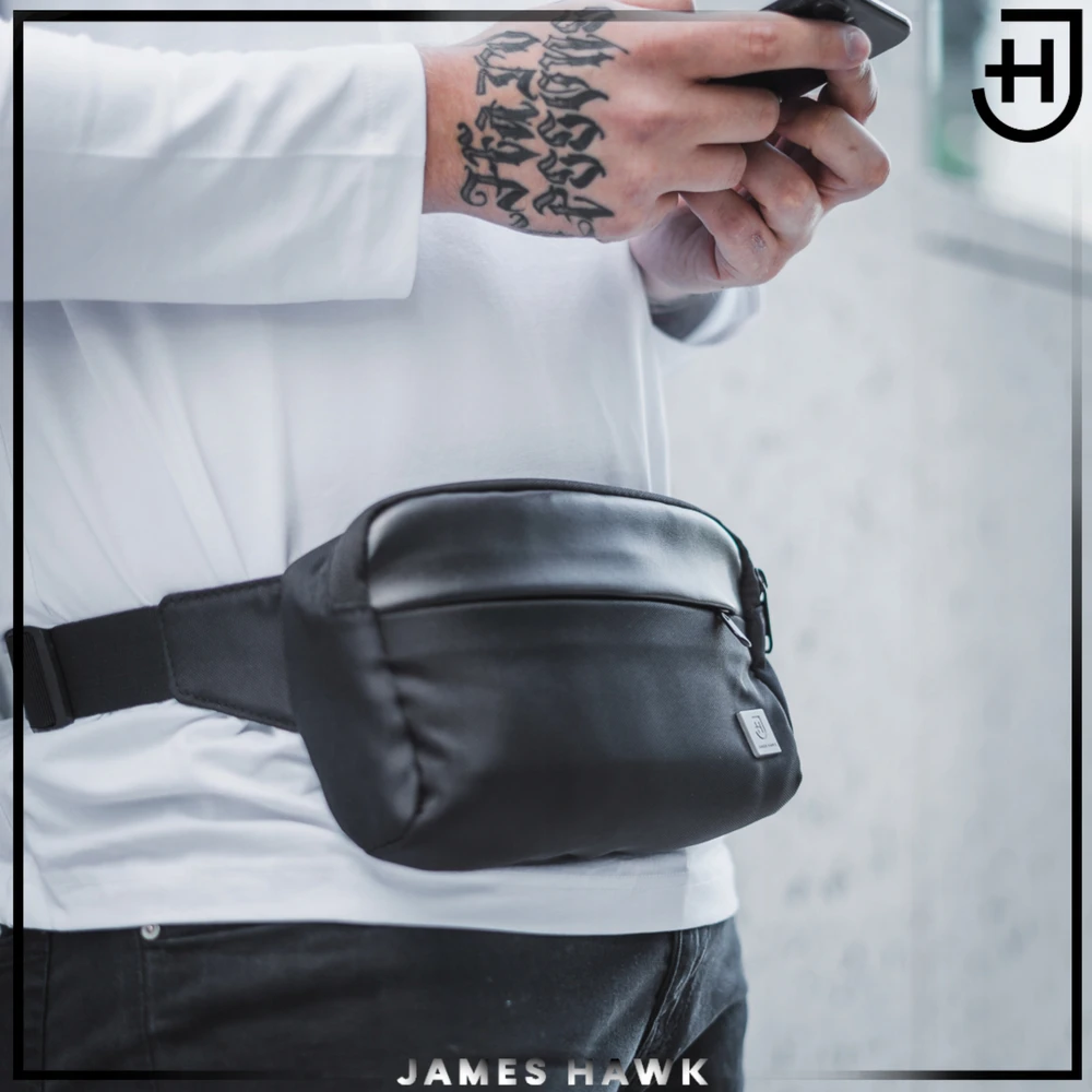 James Hawk 2in1 juosmens krepšys, krepšys per petį, telefono krepšys, piniginė