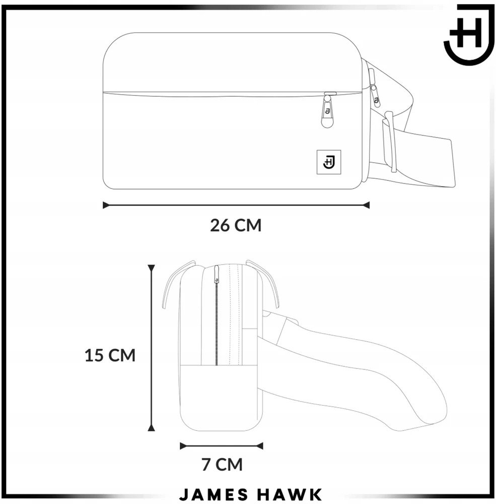 James Hawk 2in1 juosmens krepšys, krepšys per petį, telefono krepšys, piniginė