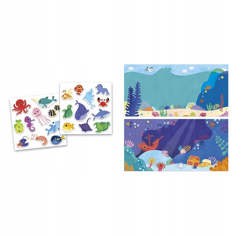 Janod Art Set Stori daugkartiniai lipdukai My Arts & Crafts 18m+