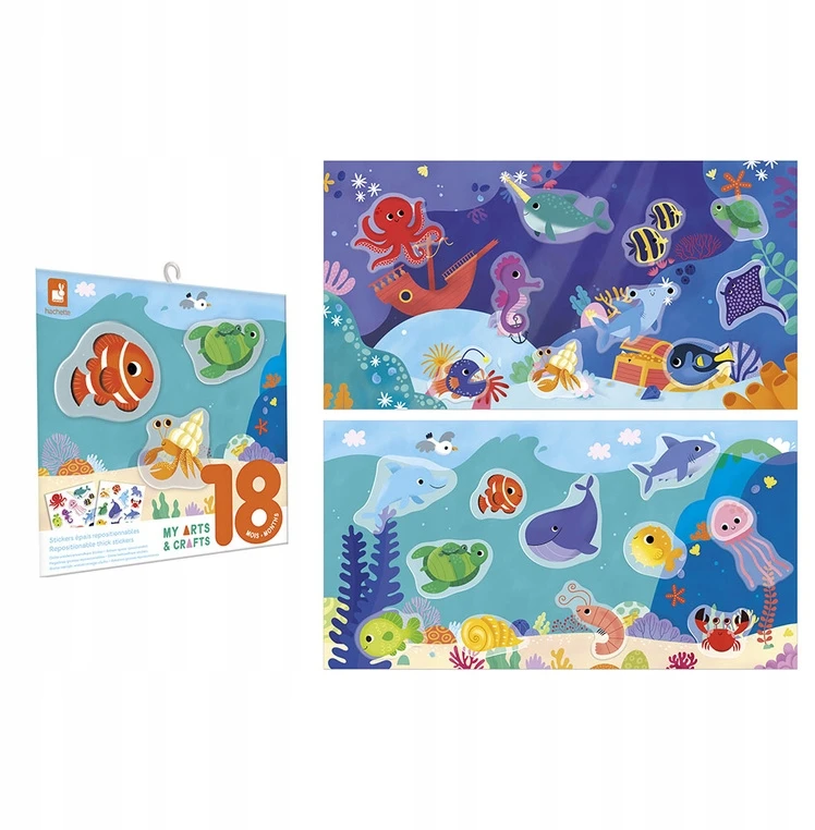 Janod Art Set Stori daugkartiniai lipdukai My Arts & Crafts 18m+