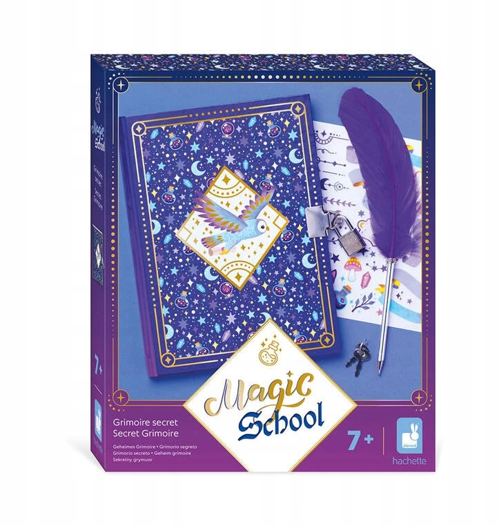 Janod Creative Set Secret Book Magic School Rašymo pratimas 7 metai