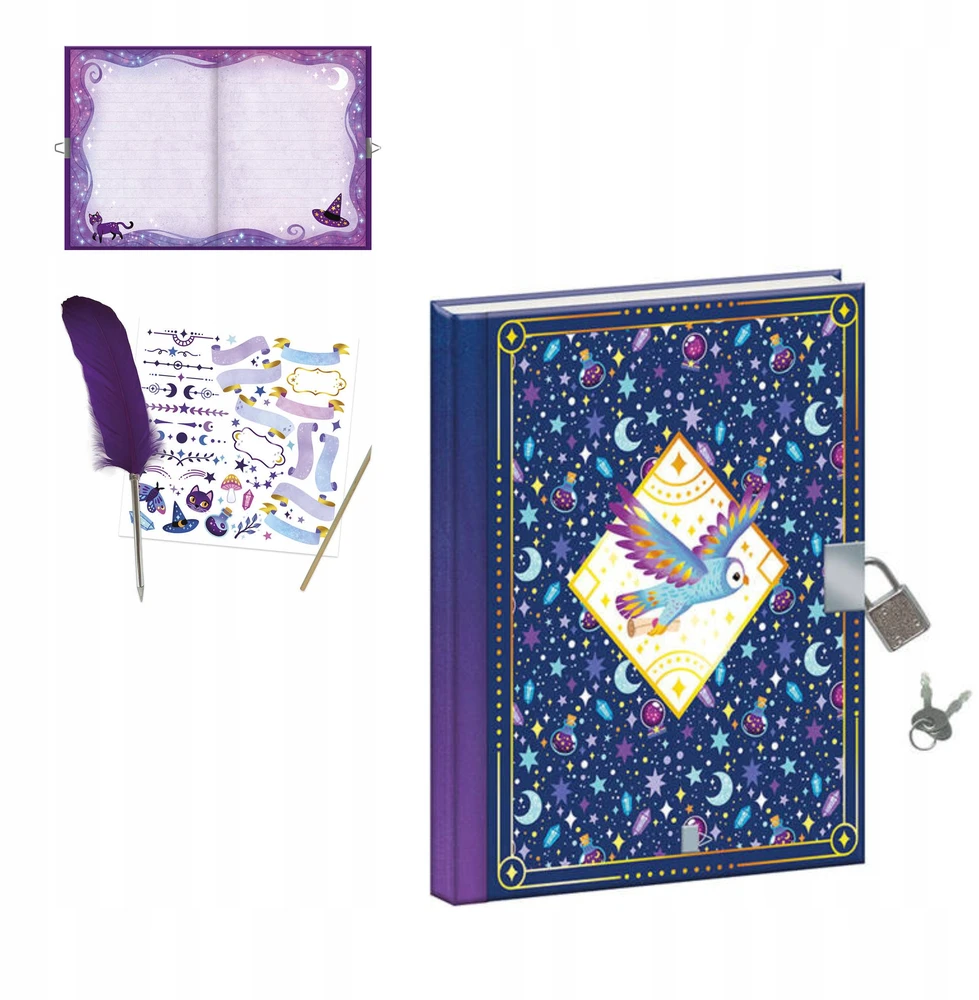 Janod Creative Set Secret Book Magic School Rašymo pratimas 7 metai