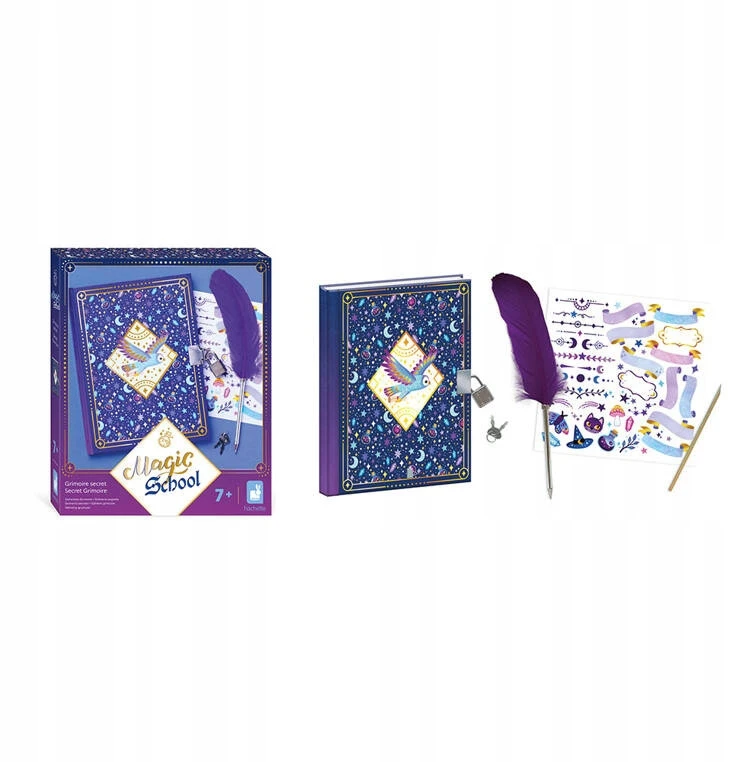 Janod Creative Set Secret Book Magic School Rašymo pratimas 7 metai