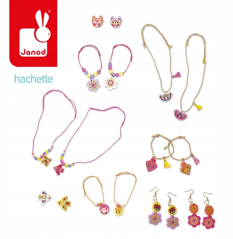 Janod Jewels of friendship Kūrybinis rinkinys papuošalams gaminti nuo 8 metų