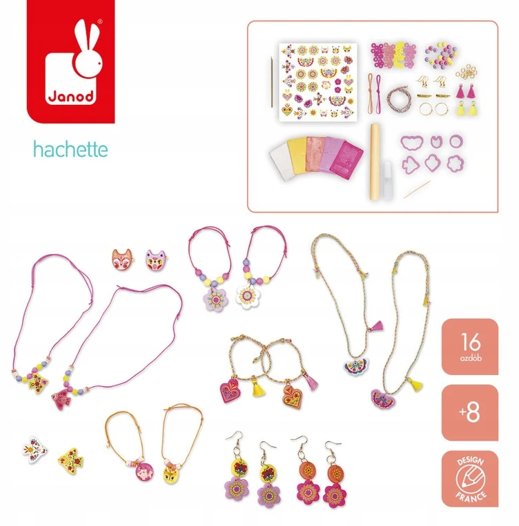 Janod Jewels of friendship Kūrybinis rinkinys papuošalams gaminti nuo 8 metų