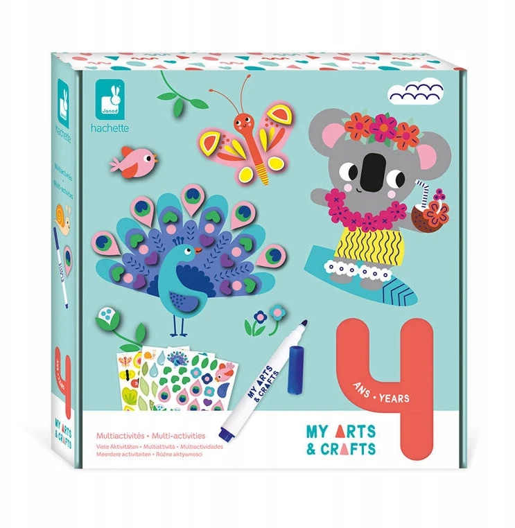 Janod My Arts & Crafts Multizestaw Kreatywny 4-latka