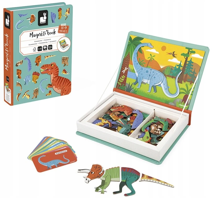 Janod Magnetibook dinozaurai