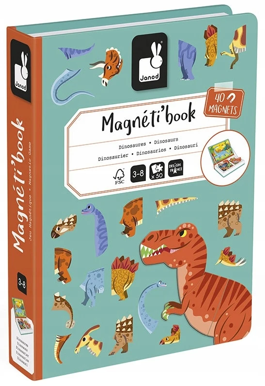 Janod Magnetibook dinozaurai