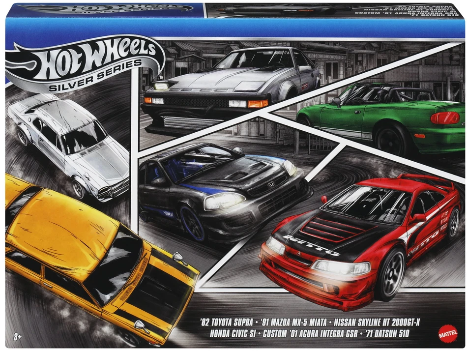 Mattel HOT WHEELS šešių japoniškų automodeliukų rinkinys (JBY77)