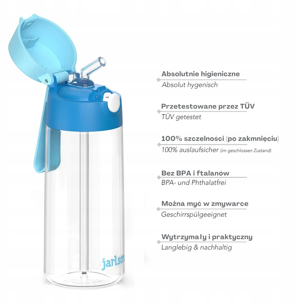 JARLSON buteliukas mėlynas EMI buteliukas 500ml TRITAN
