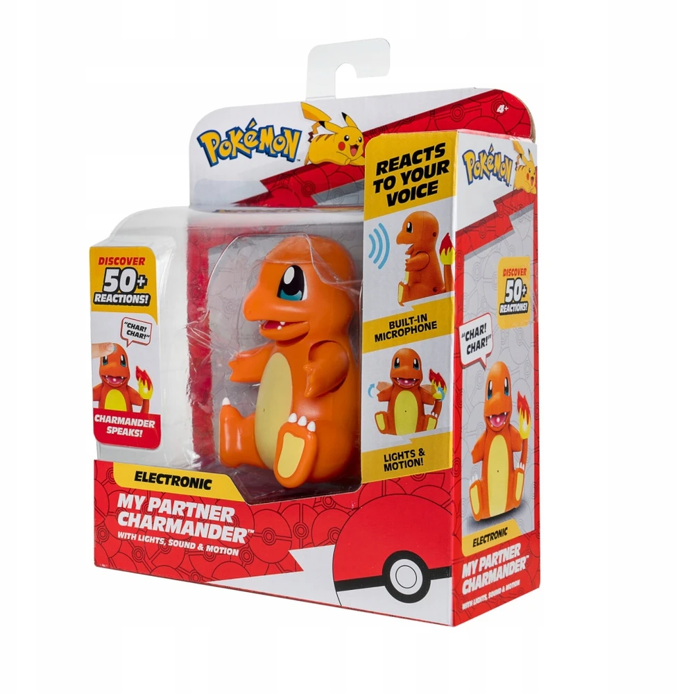 Jazwares POKEMON interaktyvi figūrėlė MANO PARTNERIS CHARMANDER