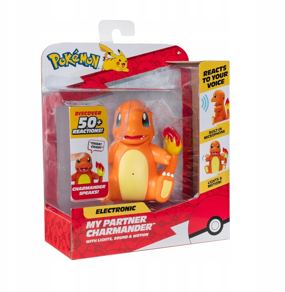 Jazwares POKEMON interaktyvi figūrėlė MANO PARTNERIS CHARMANDER