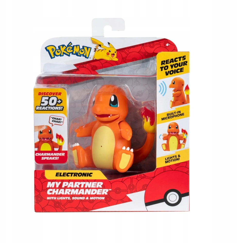 Jazwares POKEMON interaktyvi figūrėlė MANO PARTNERIS CHARMANDER