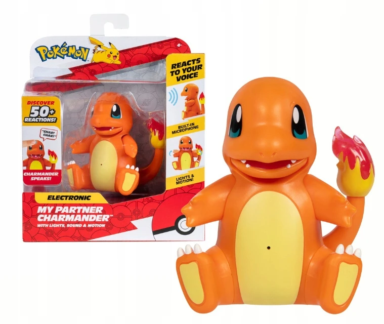 Jazwares POKEMON interaktyvi figūrėlė MANO PARTNERIS CHARMANDER