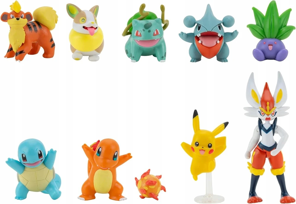 Jazwares Rinkinya Pokemon Battle Ready, 10 dalių