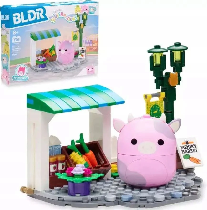 Jazwares Squishmallows BLDR Patty's Farmers Market statybinių blokelių rinkinys