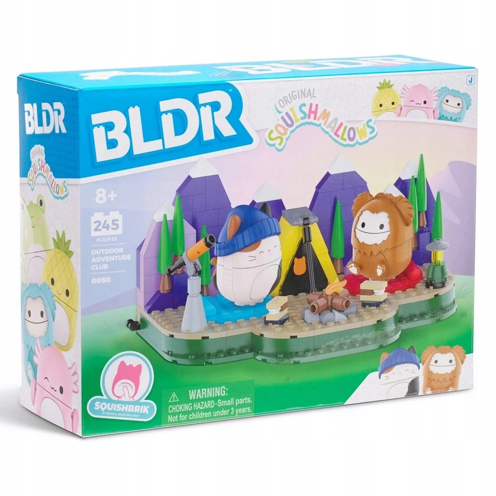 Jazwares Squishmallows Blocks BLDR SquishBrik Kitten Cam + Bigfoot Benny