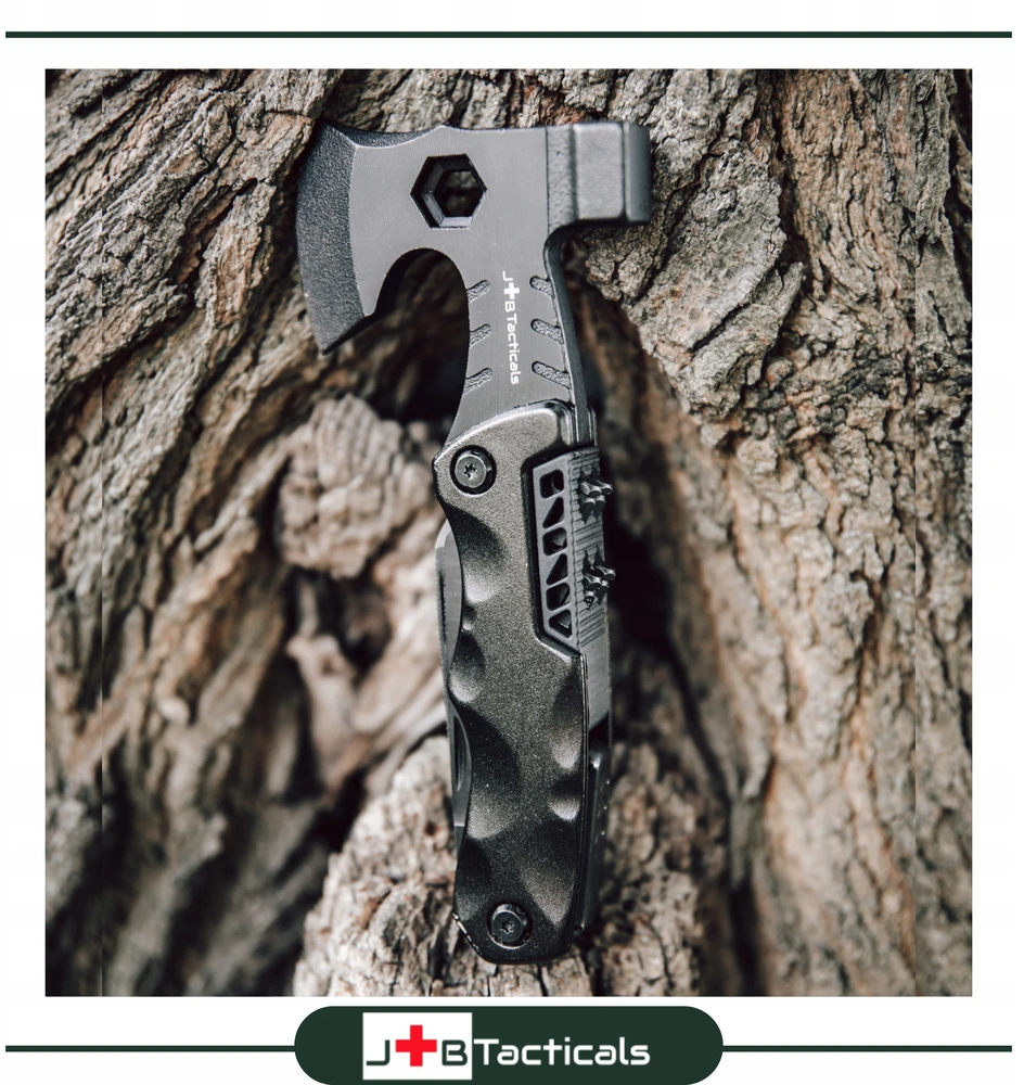 JB Tacticals MULTITOOL AX 16in1 Daugiafunkcis įrankio kišeninio peilio išgyvenimo peilis