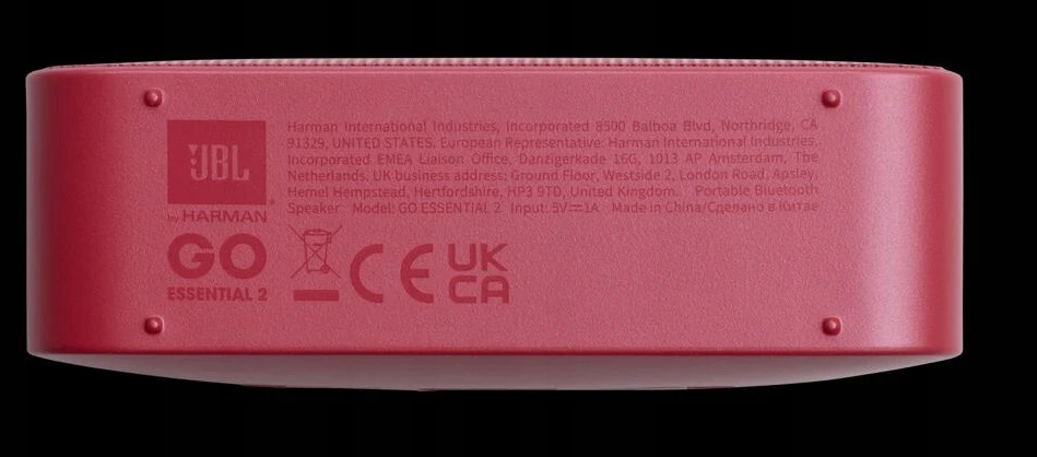 JBL GO Essential 2 MOBILE garsiakalbis raudonas BLUETOOTH vandeniui atsparus IP67 USBC