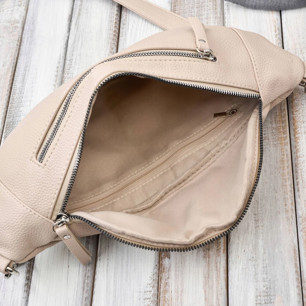 Jennifer Jones Moteriškas odinis diržo maišelis SP-20-BG
