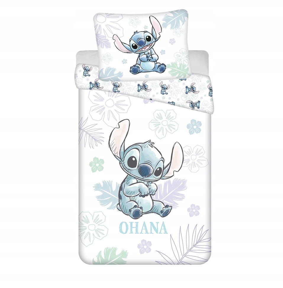 Jerry Fabrics Disney vaikiškas patalynės komplektas Lilo ir Stitch Ohana, 140×200 cm, 2 dalių