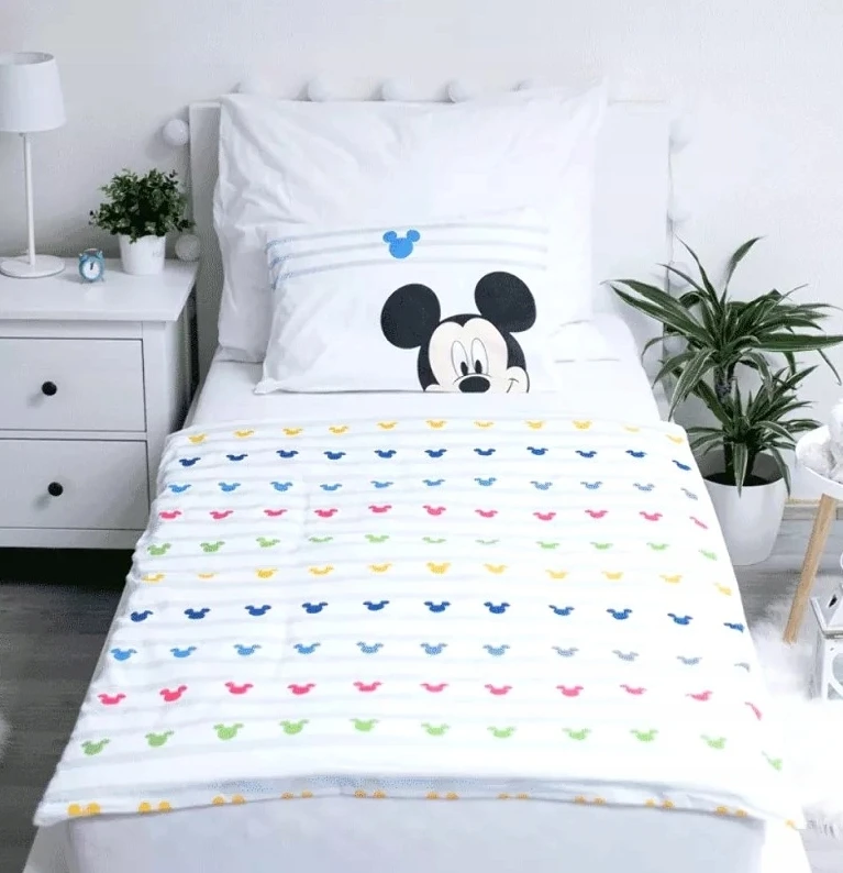 Jerry Fabrics MICKEY MOUSE patalynės komplektas MICKEY COTTON antklodė 100x135 pagalvė 40x60