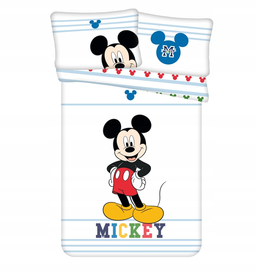 Jerry Fabrics MICKEY MOUSE patalynės komplektas MICKEY COTTON antklodė 100x135 pagalvė 40x60
