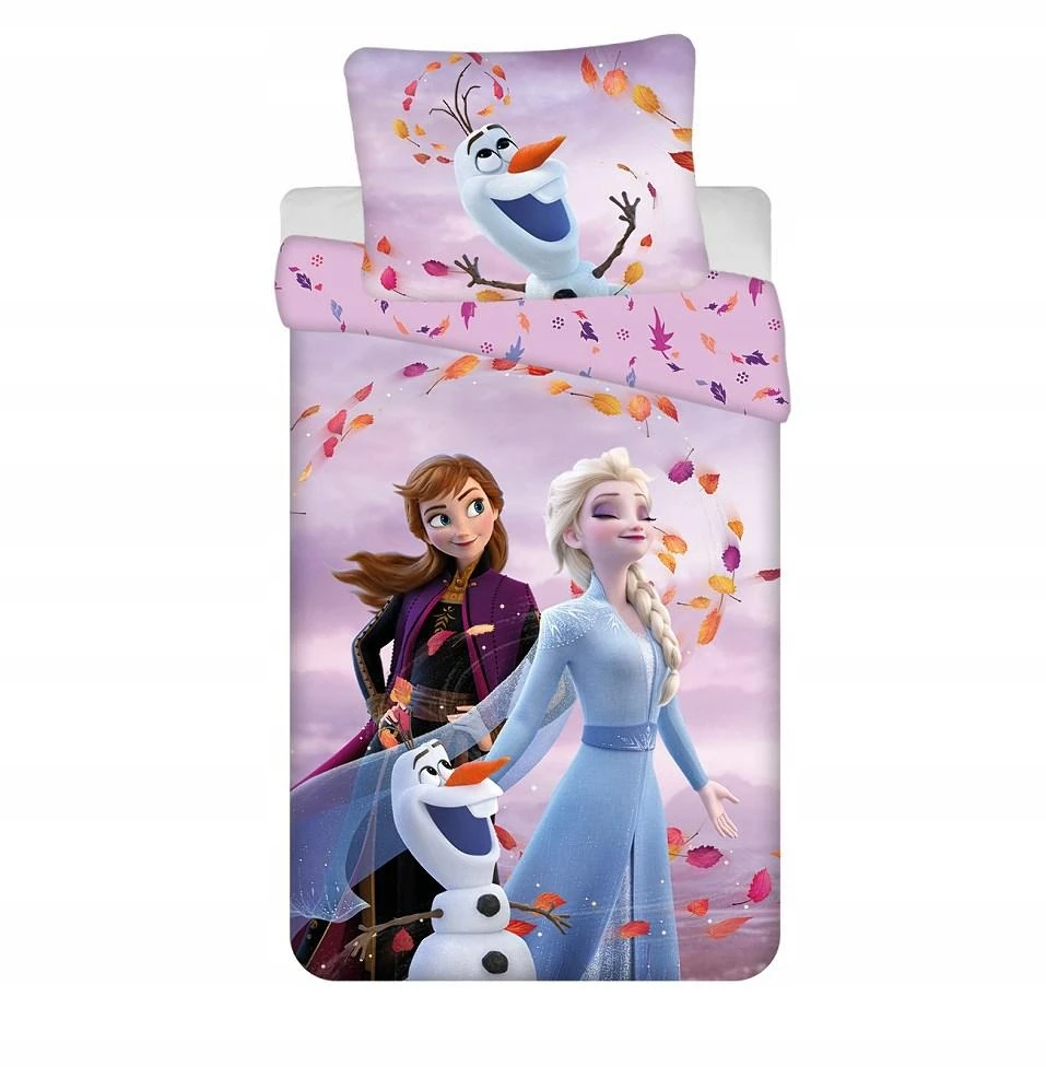 Jerry Fabrics Patalynė 140x200 Frozen Frozen rožinė pagalvės užvalkalas 70x90