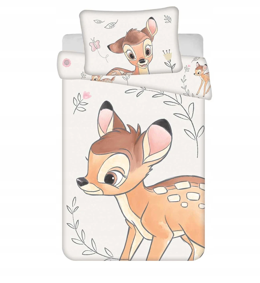 Jerry Fabrics Patalynė BAWEŁNIANA BAMBI 100x135 Jelonek Sarenka Bambi