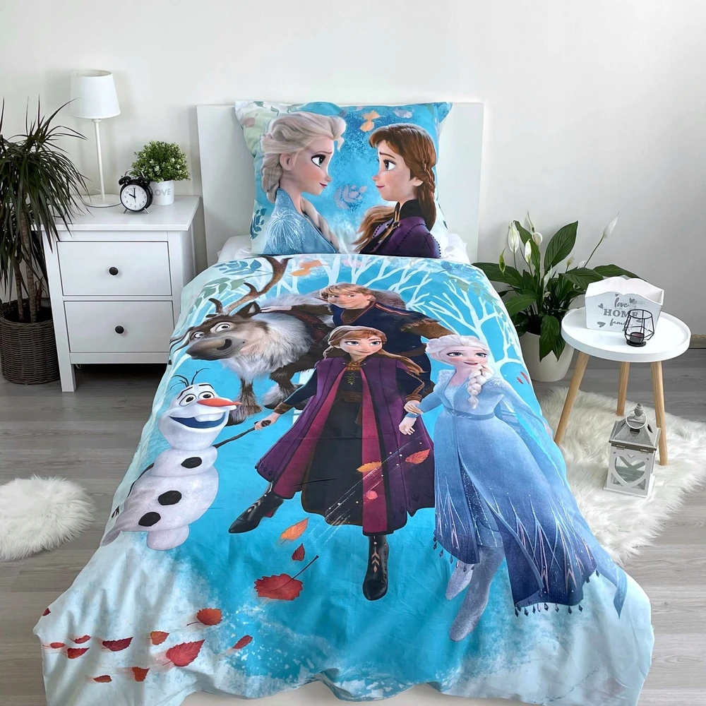 Jerry Fabrics PATALYNĖ Frozen 140x200 FROZEN ANNA ELSA OLAF FROZEN vaikiška medvilnė