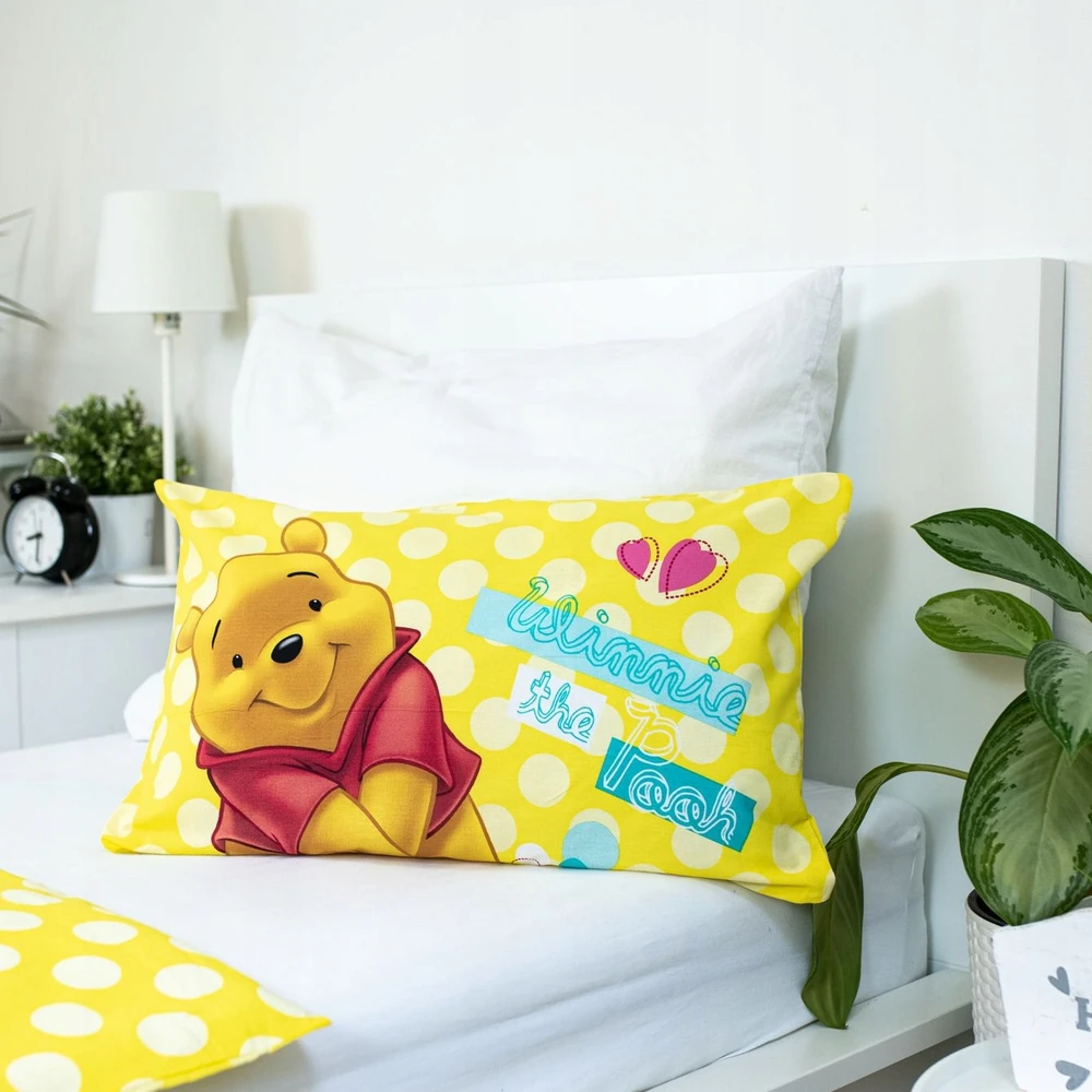 Jerry Fabrics Patalynės komplektas Disney Winnie the Pooh Smile, 100×135, 2 dalys