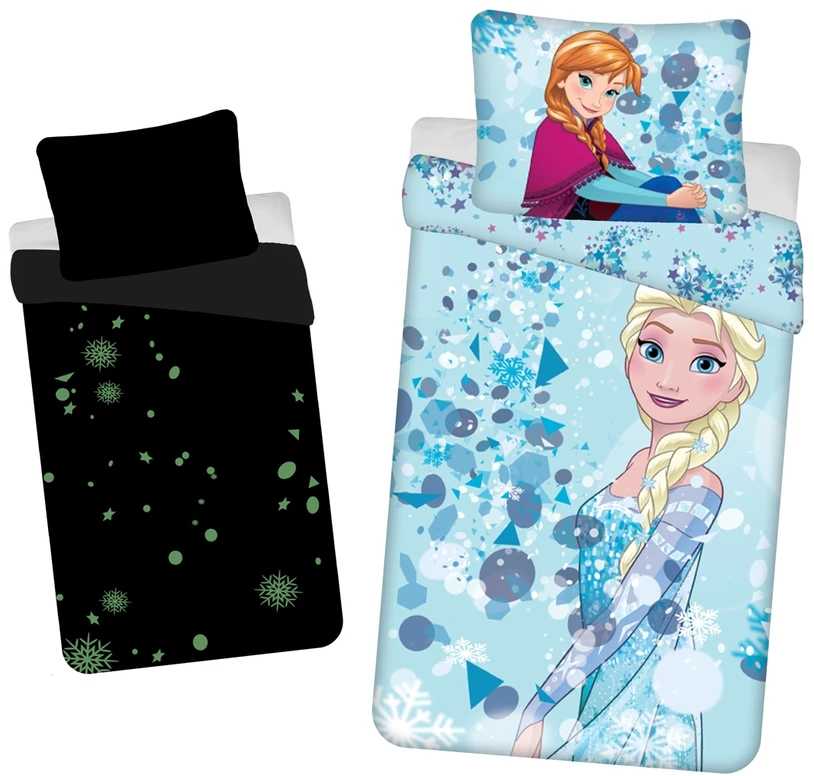 Jerry Fabrics SVĖTINTI ŠALDYTA PATALYNĖ 140x200cm FROZEN DISNEY ELSA ANNA