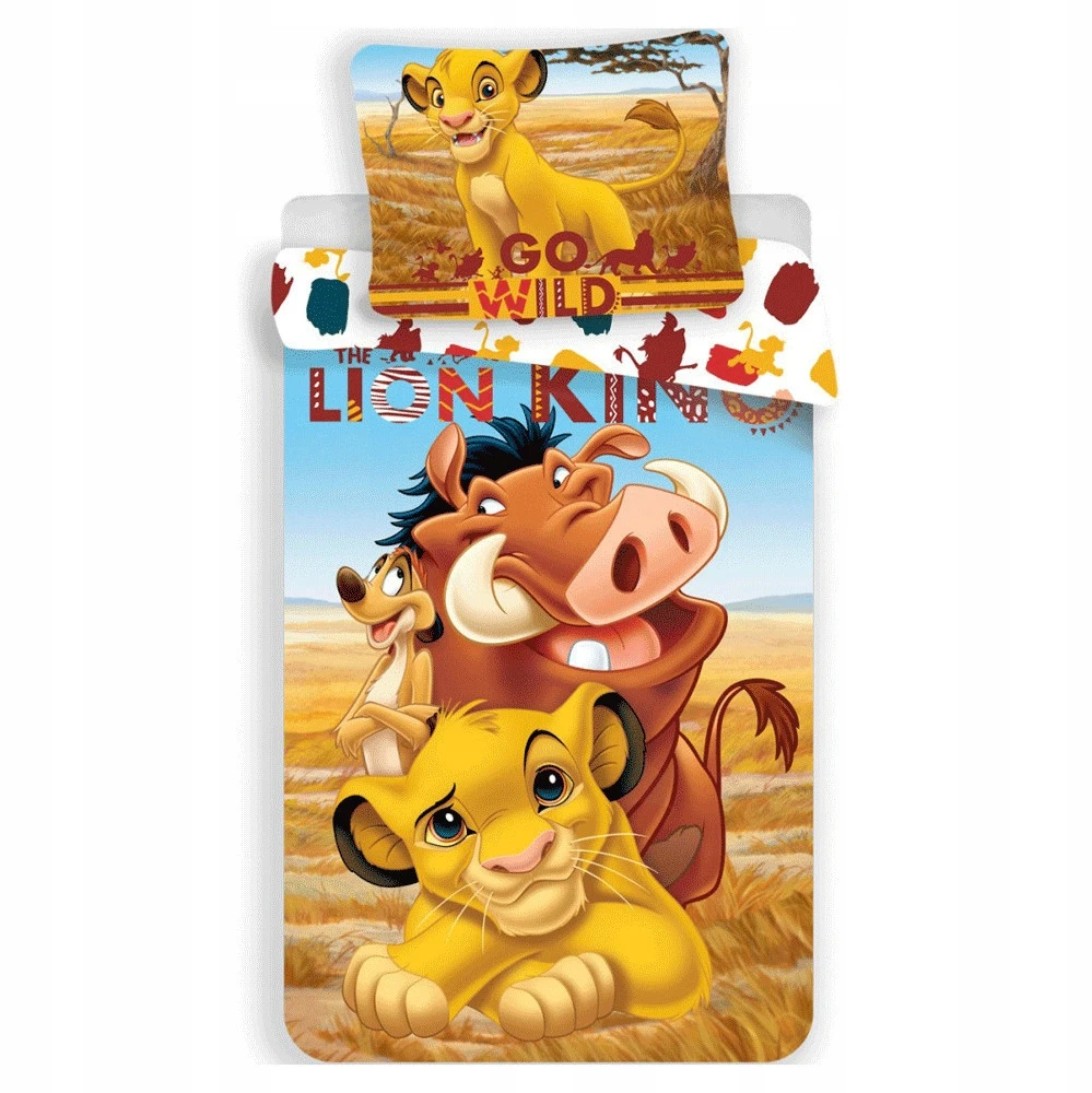 Jerry Fabrics vaikiškas patalynės komplektas Lion King, 140x200, 2 dalių