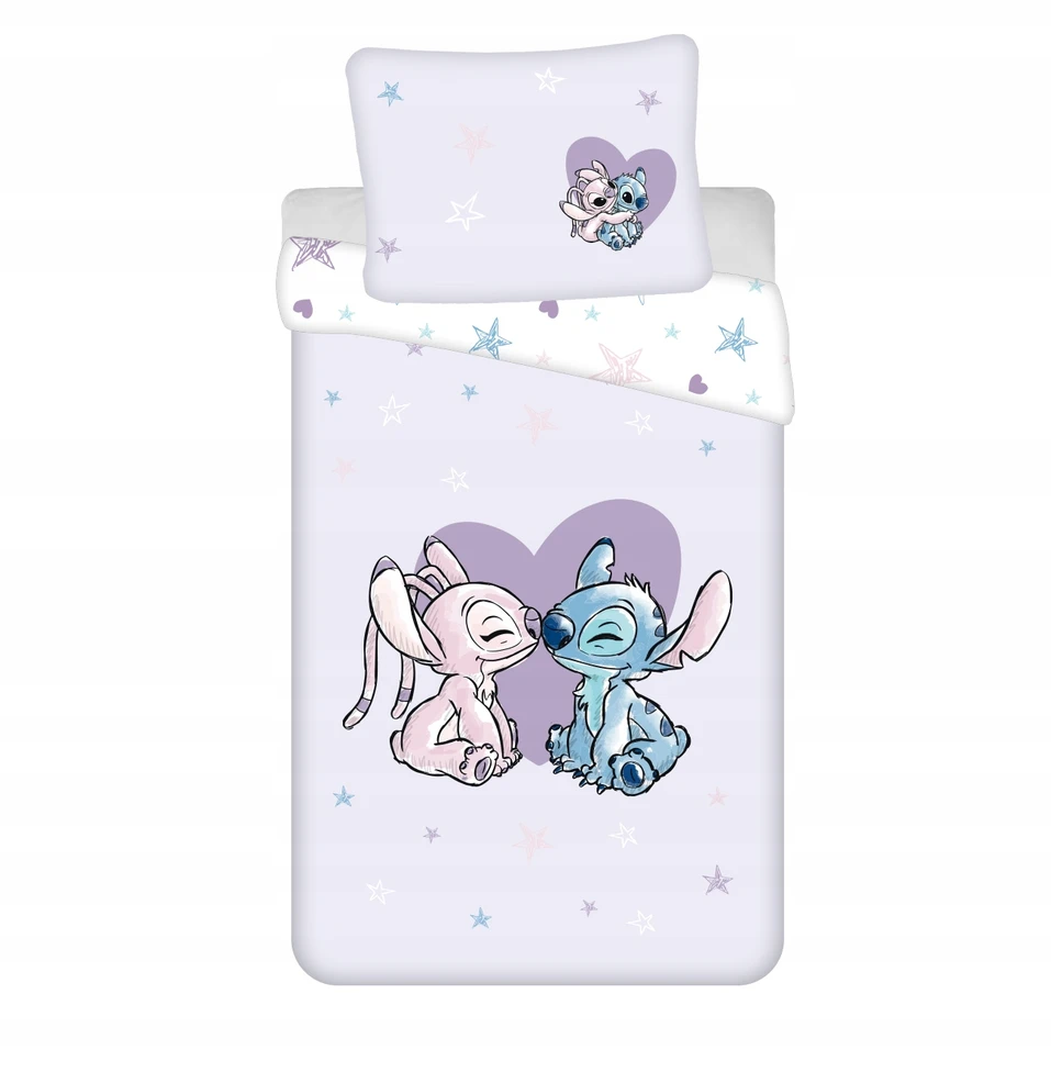 Jerry Fabrics Vaikiškas patalynės komplektas Lilo & Stitch, 140x200, 2 dalių