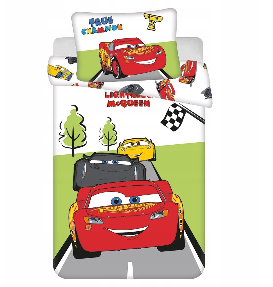 Jerry Fabrics vaikiškas patalynės komplektas Cars Champion, 100x135, 2 dalių