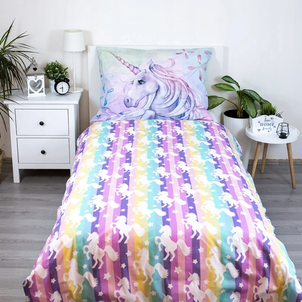 Jerry Fabrics vaikiškas patalynės komplektas Unicorn, 140x200, 2 dalių