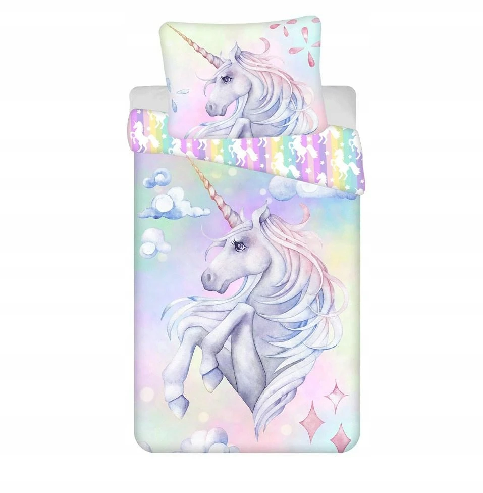 Jerry Fabrics vaikiškas patalynės komplektas Unicorn, 140x200, 2 dalių