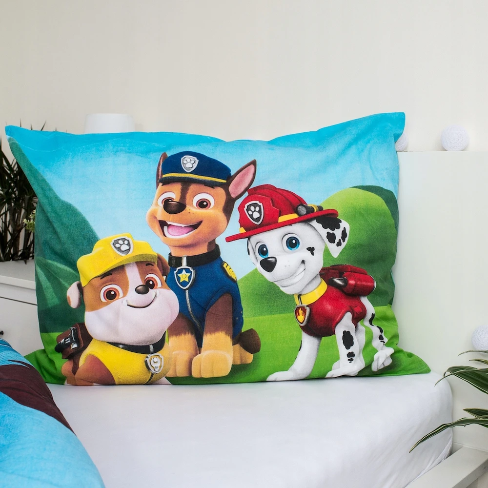 Jerry Fabrics VAIKŲ PATALĖS 140x200 LETENĖS PATROLĖS PATROLĖS ŠUNYS ŠUNYS 100% MEDVILNĖ
