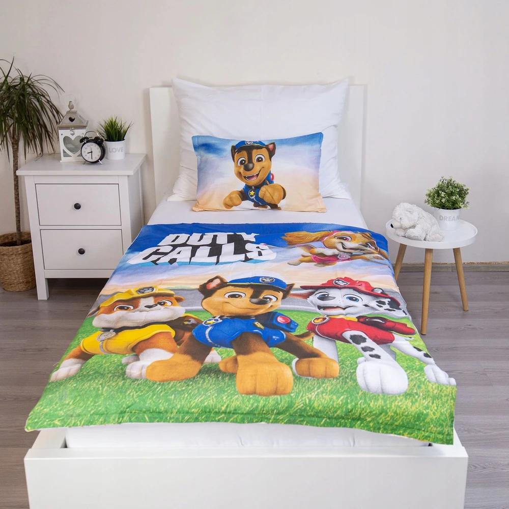 Jerry Fabrics VAIKŲ PATALYS 100x135 LETENA PATROL CHASE SKYE DĖL MEDVILNINĖS LOVIŠKĖS