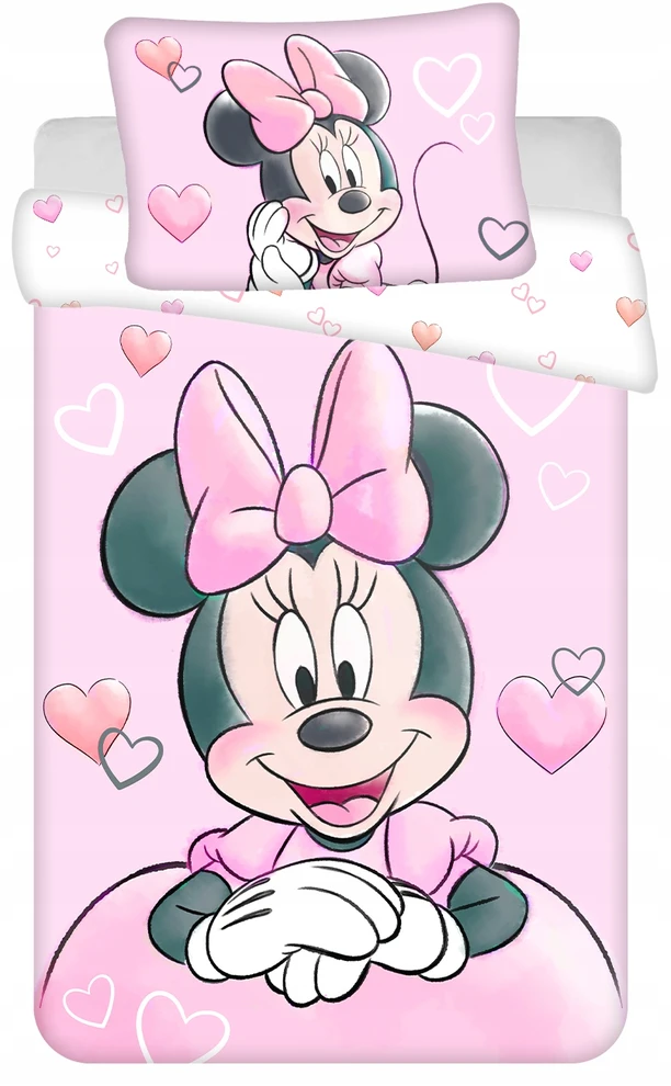 Jerry Fabrics VAIKŲ PATALYS 100x135 MEDVILNĖ DISNEY MINI MINNIE MOUSE