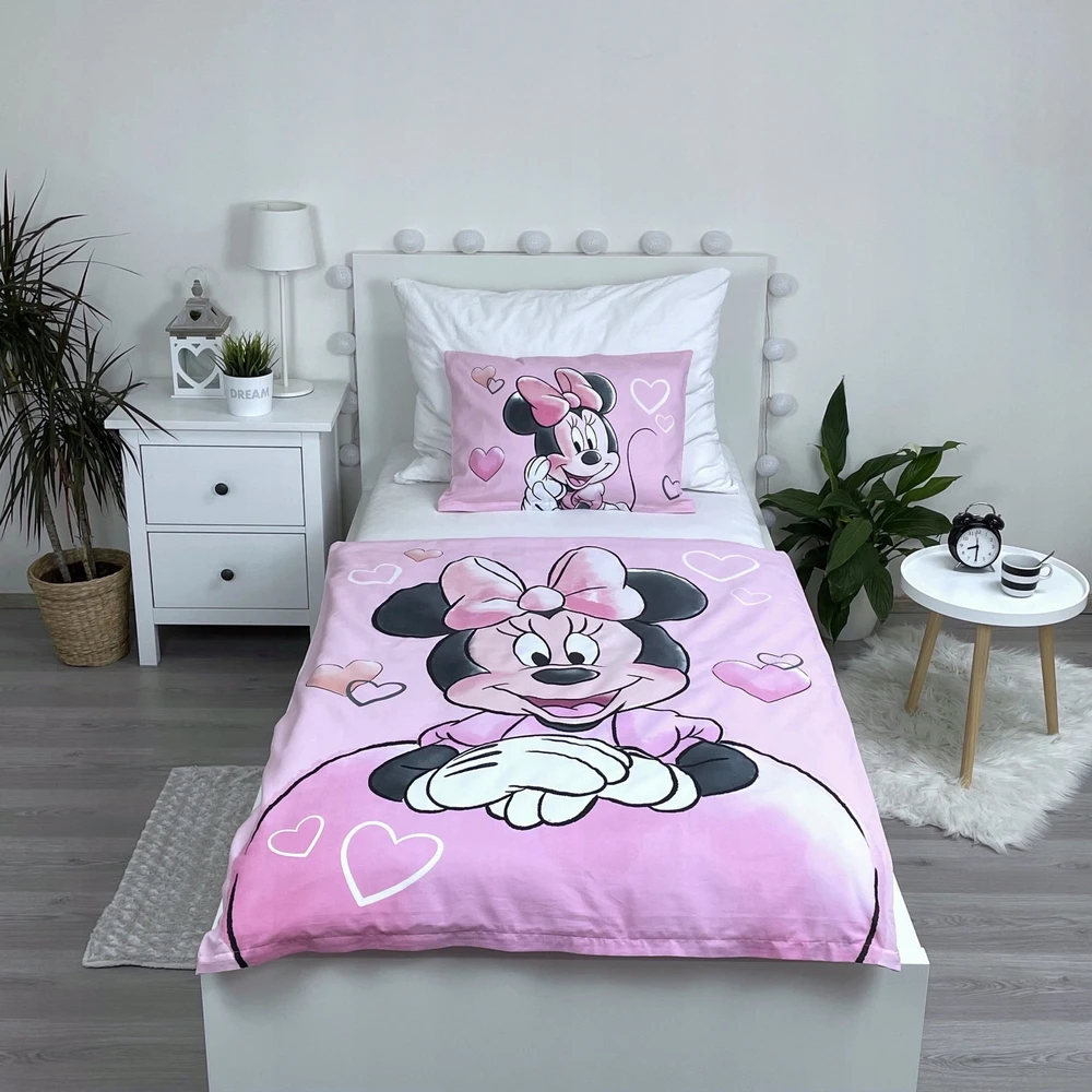 Jerry Fabrics VAIKŲ PATALYS 100x135 MEDVILNĖ DISNEY MINI MINNIE MOUSE